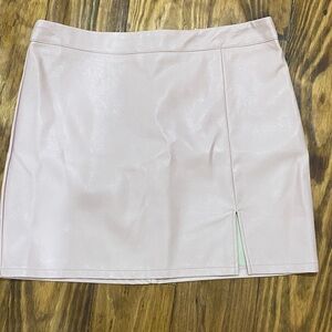 Le Lis Blush Mini Skirt with Slit